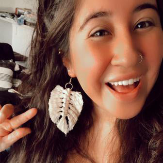MilSpouse Pin-Worthy Projects: Macramé Feather Earrings
